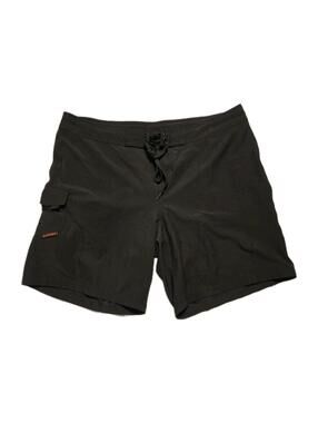 Maui Rippers 16 Black 4-Way Stretch Boardshorts Lifeguard Swim Trunks